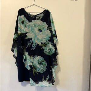 Floral Chiffon Poncho‎ Top